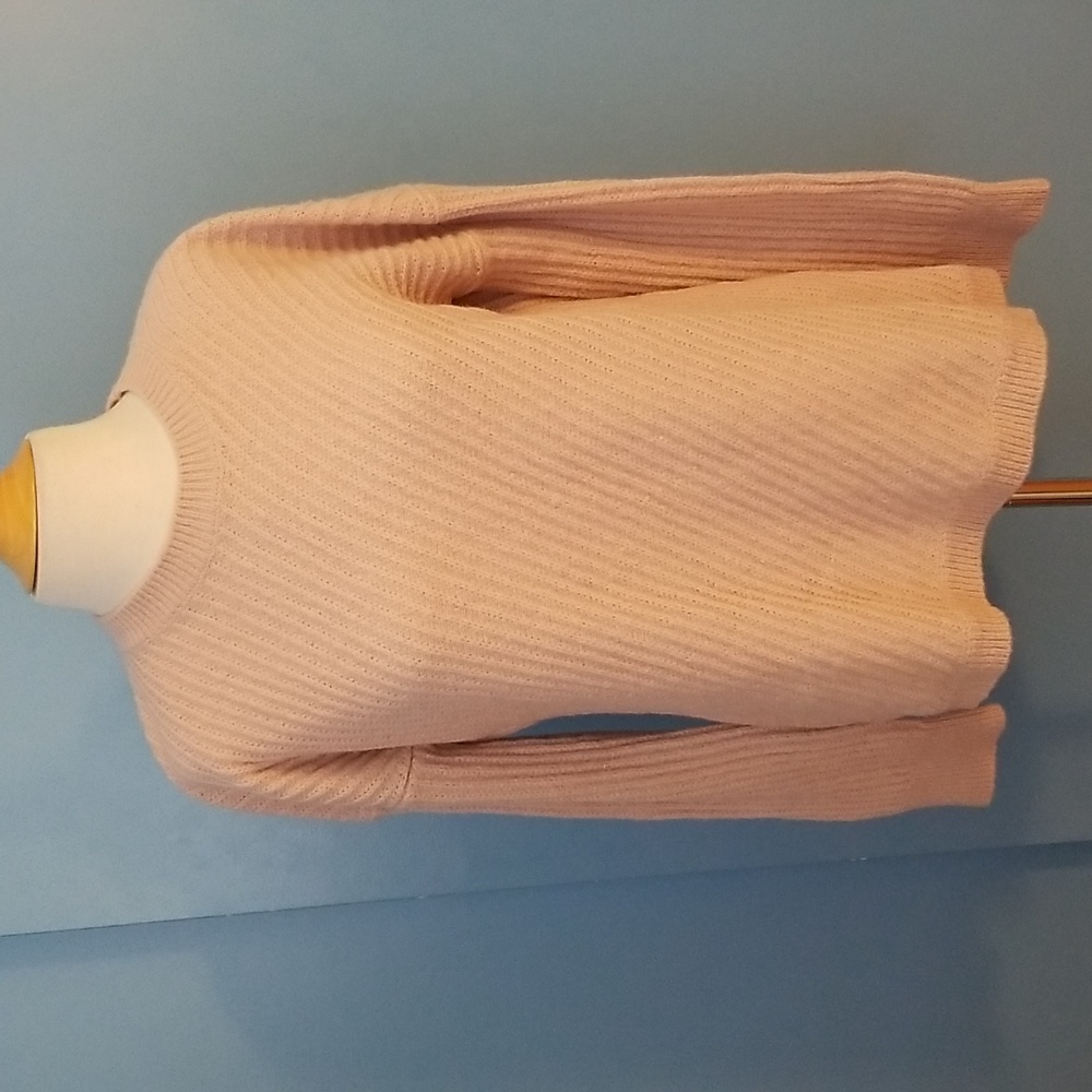 Vince Dusty Rose Wool Blend Asymetric Sweater Size S